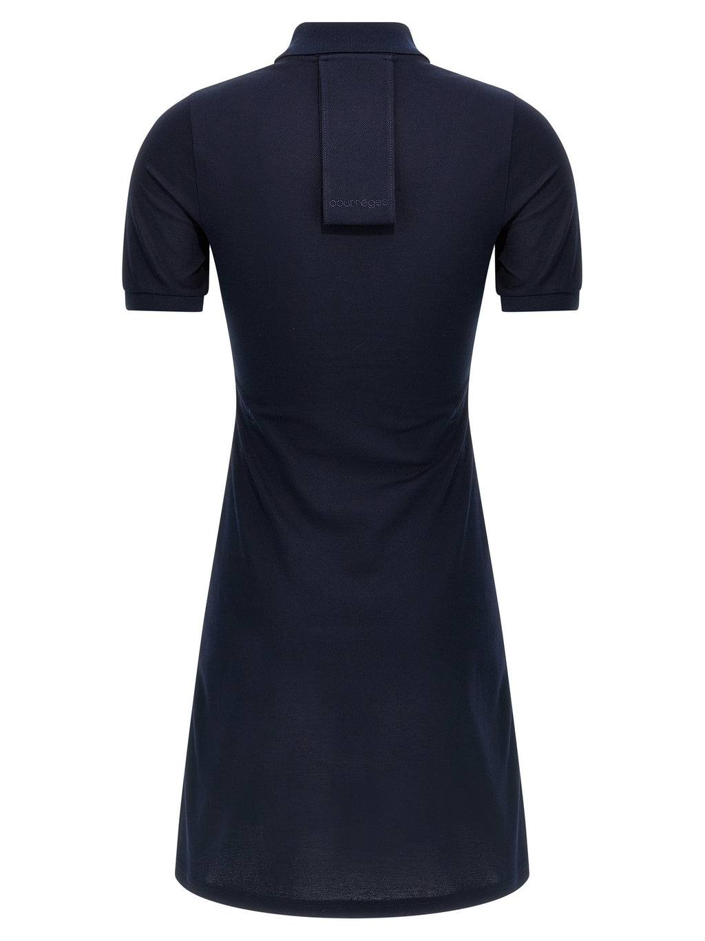 Courrèges Blue Cotton Short Dress