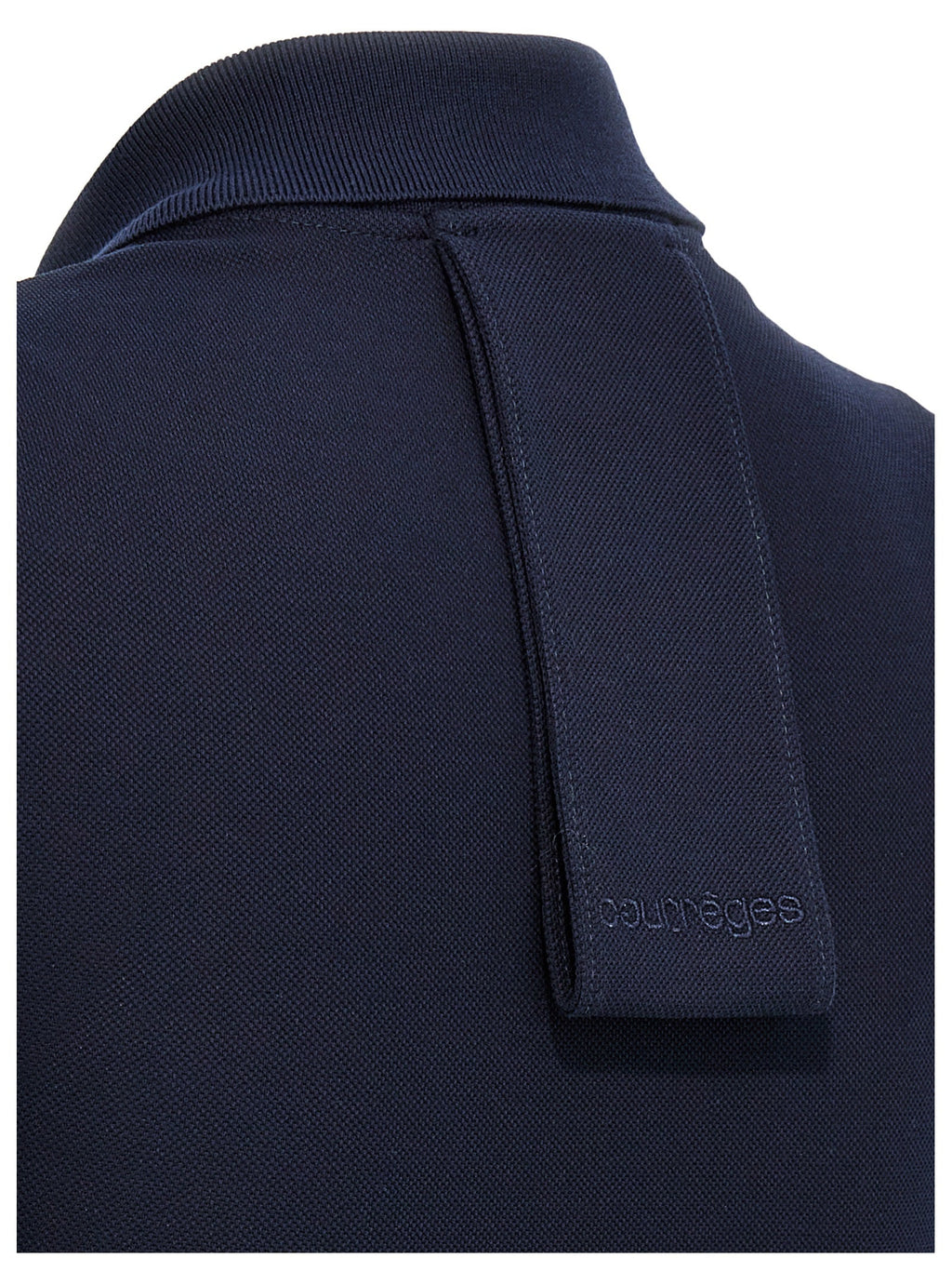 Courrèges Blue Cotton Short Dress