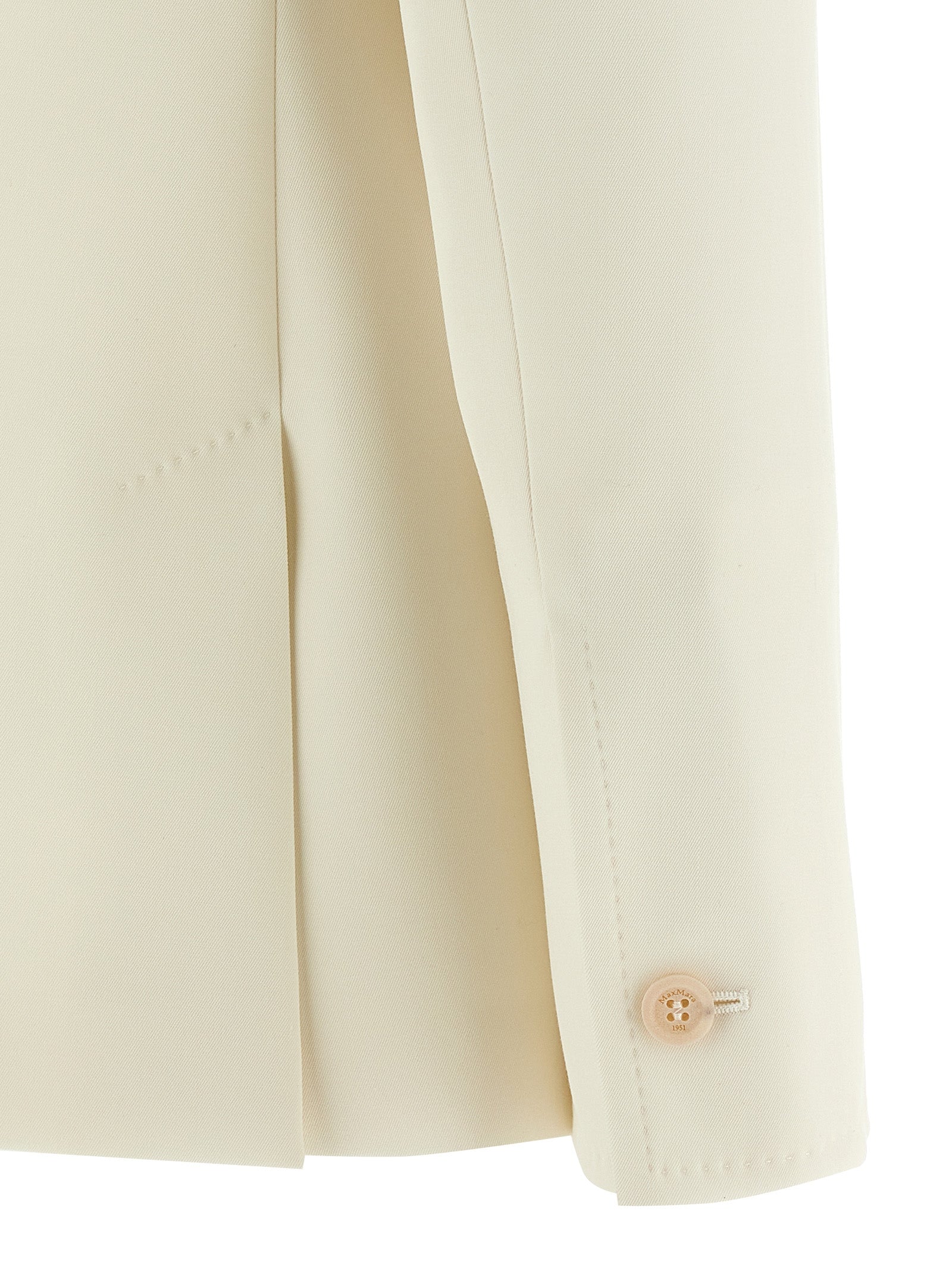 Max Mara White Virgin Wool Blazer