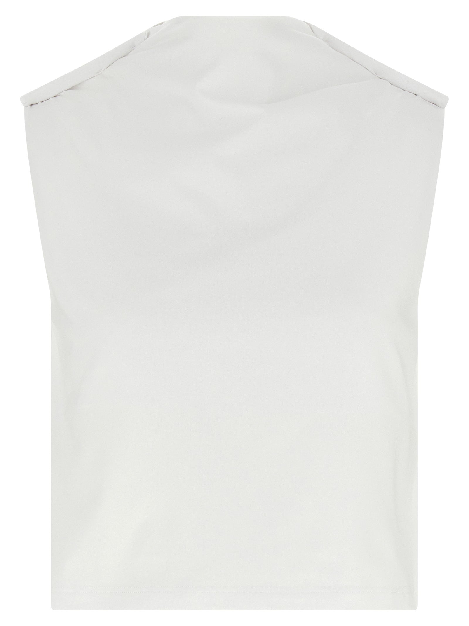 Armarium White Cotton Sleeveles T-Shirt