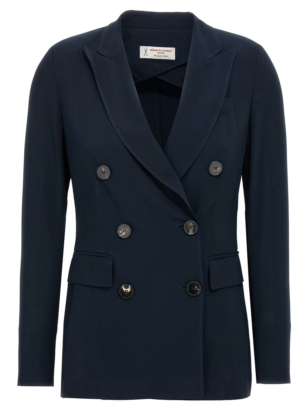 Alberto Biani Blue Viscose Blazer