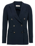 Alberto Biani Blue Viscose Blazer