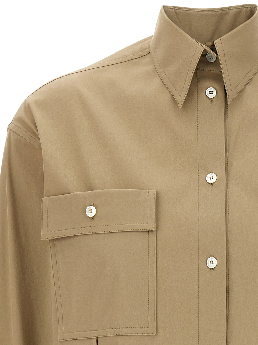 Ferragamo Beige Cotton Blouse