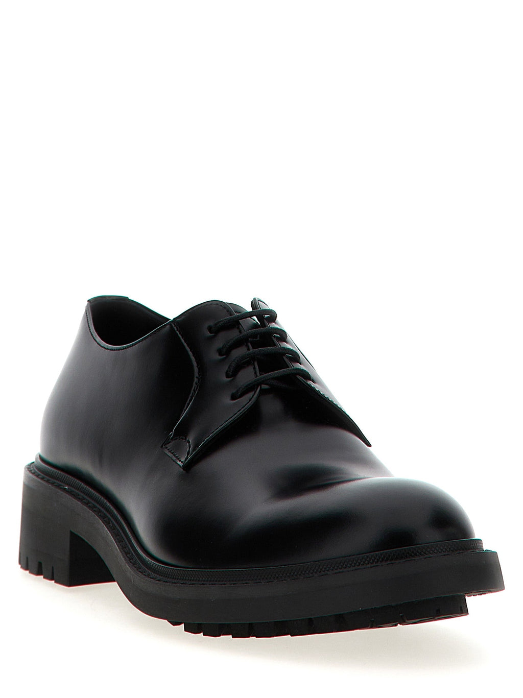 Saint Laurent Black Lamb Leather Oxfords And Derbies