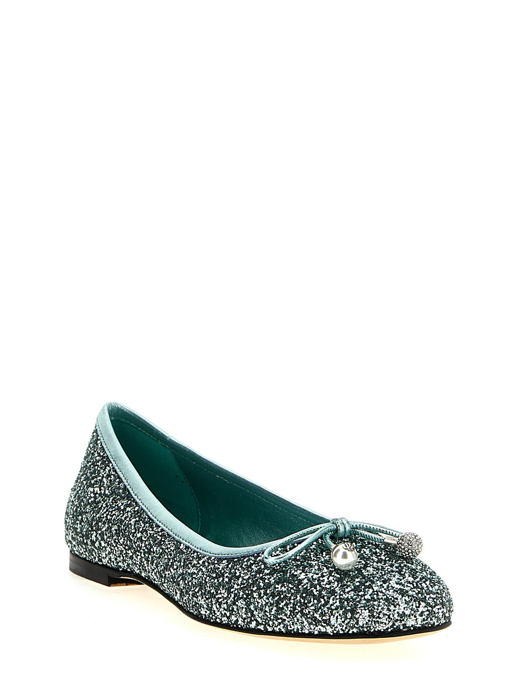 Jimmy Choo Bicolor Textile Ballet Flats