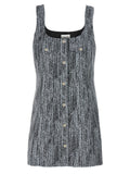Ganni Multicolor Cotton Short Dress