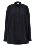 DI.LA3 PARI' Blue Cotton Blouse