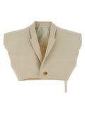 Rick Owens Beige Cotton Sleeveless Jacket