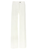 Ferragamo White Cotton Straight-Leg Jeans