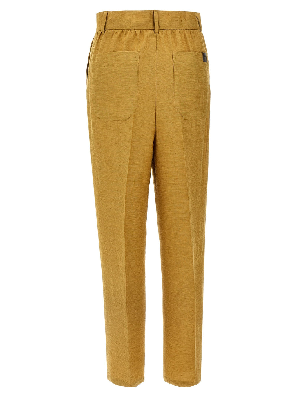 Max Mara Gold Fluorofiber Dress Pants