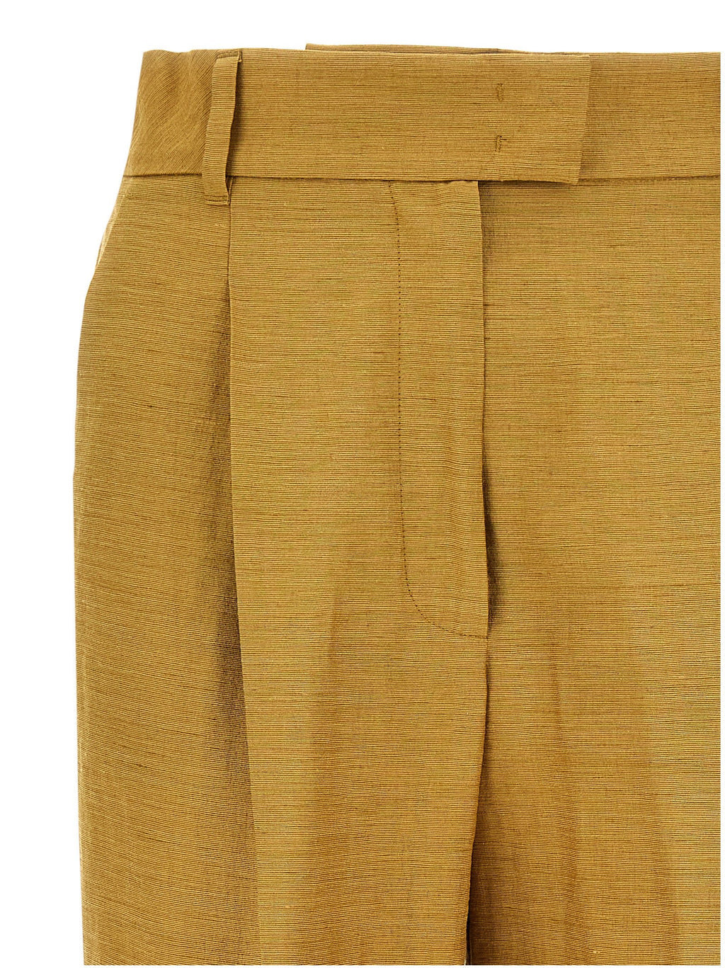 Max Mara Gold Fluorofiber Dress Pants
