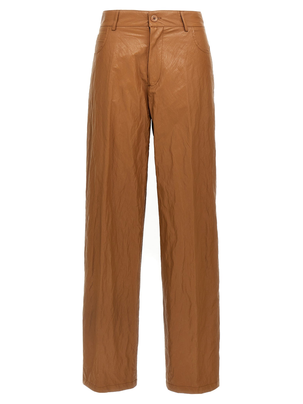 NUDE Brown Viscose Casual Pants