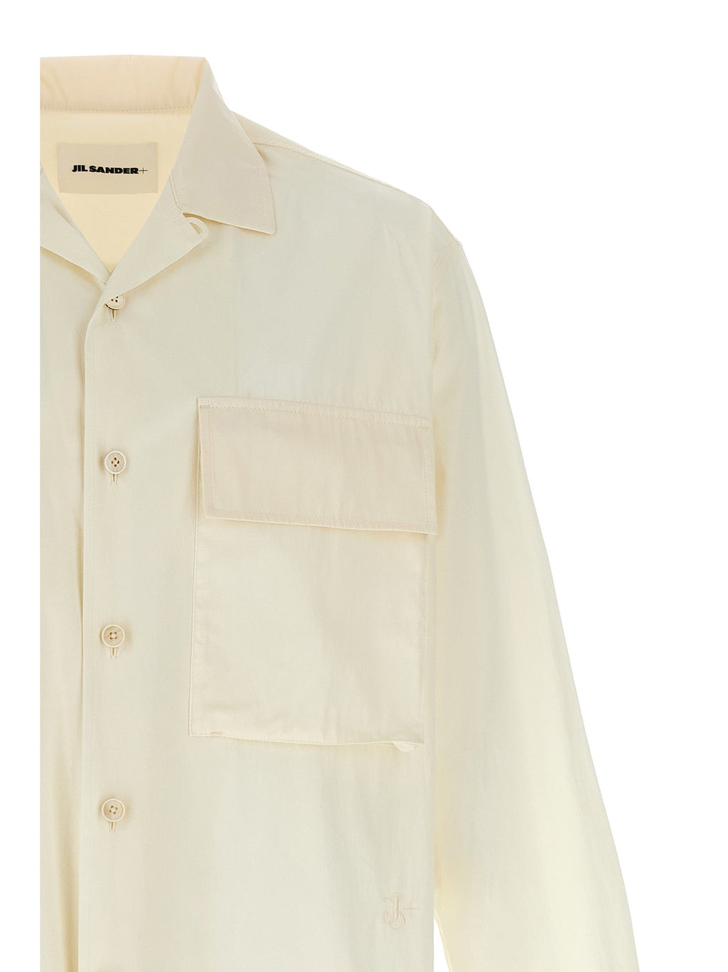Jil Sander White Cotton Blouse