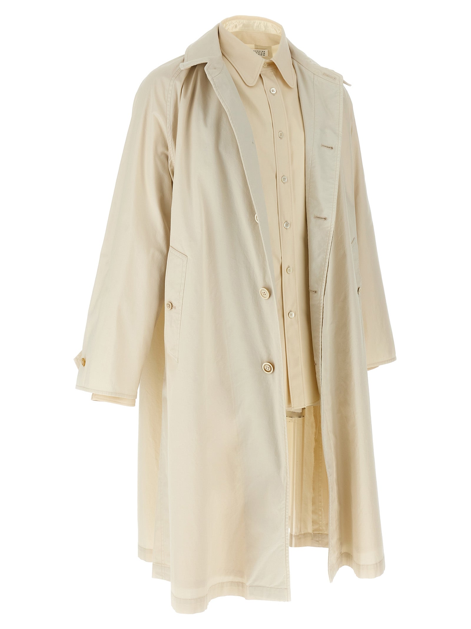 Maison Margiela Beige Cotton Coat