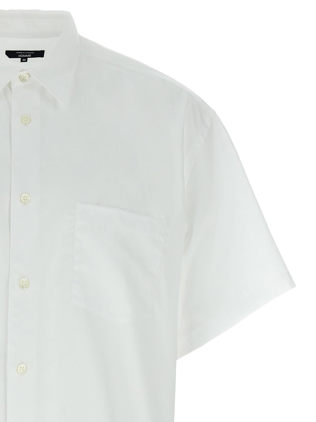 Comme Des Garçons White Cotton Blouse