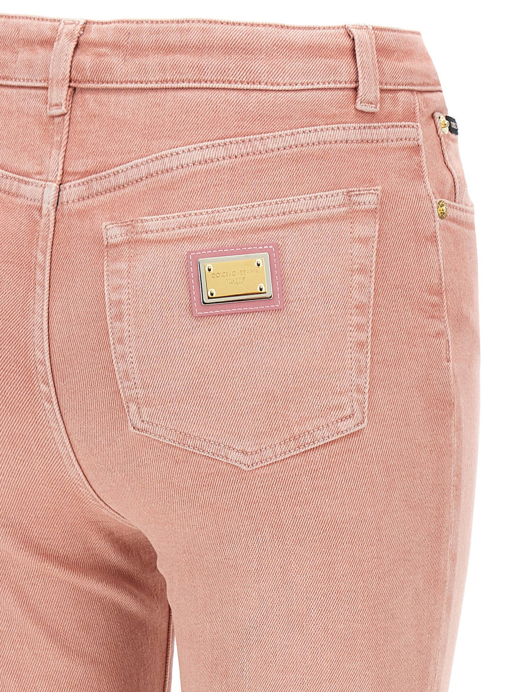 Dolce & Gabbana Multicolor Cotton High-Waisted Jean