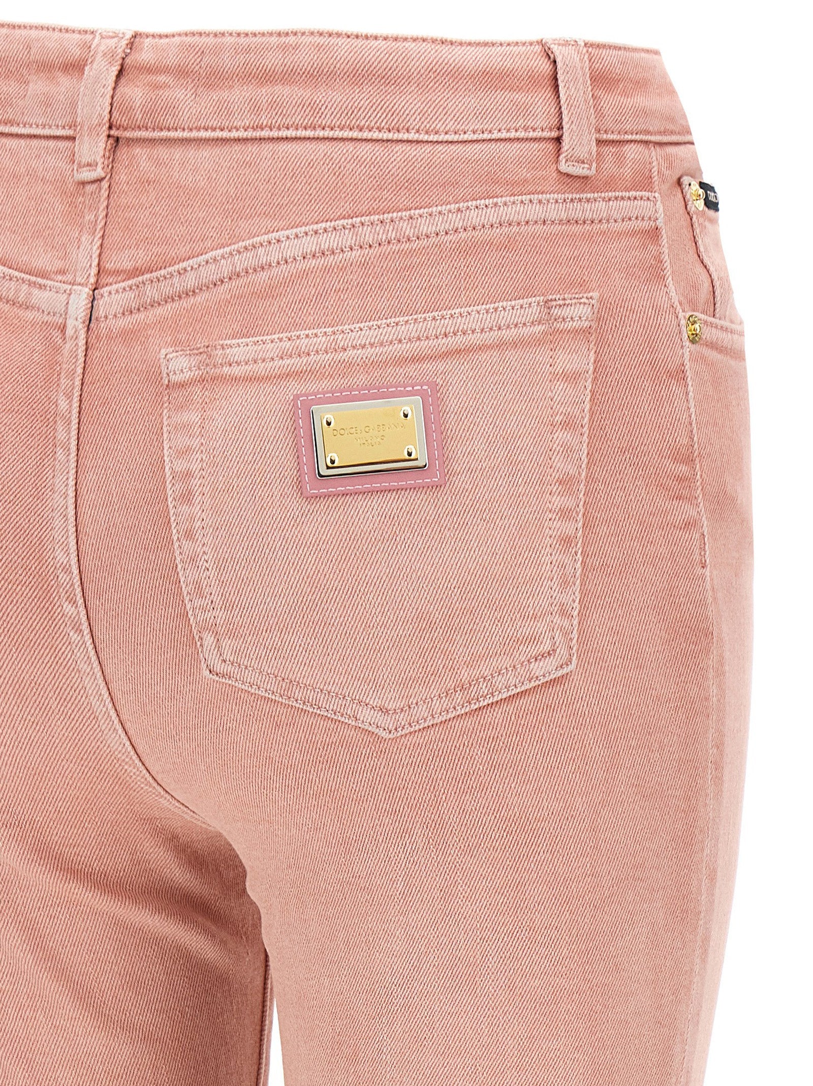 Dolce & Gabbana Multicolor Cotton High-Waisted Jean
