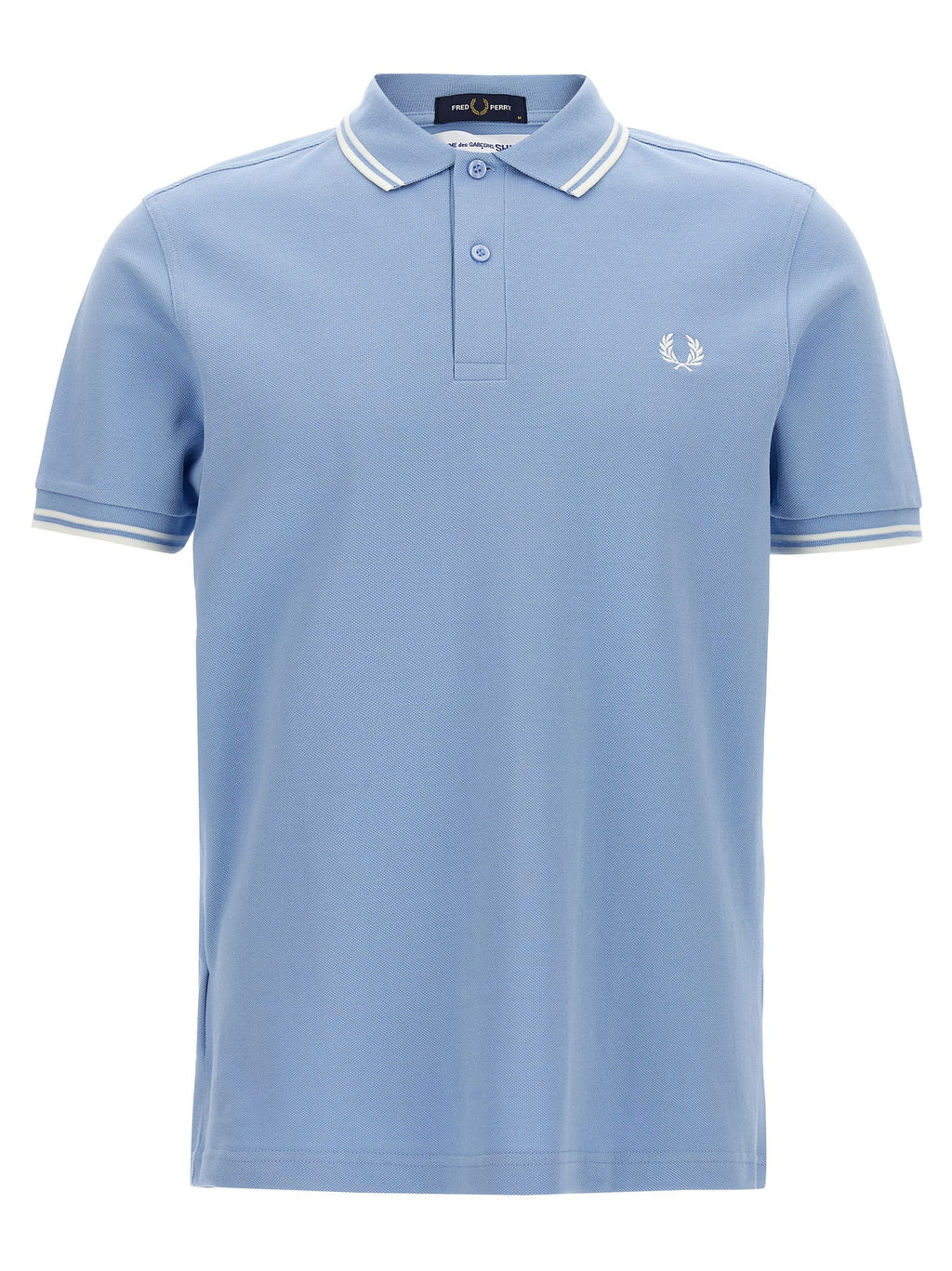 Comme Des Garçons Blue Cotton Polo Shirt