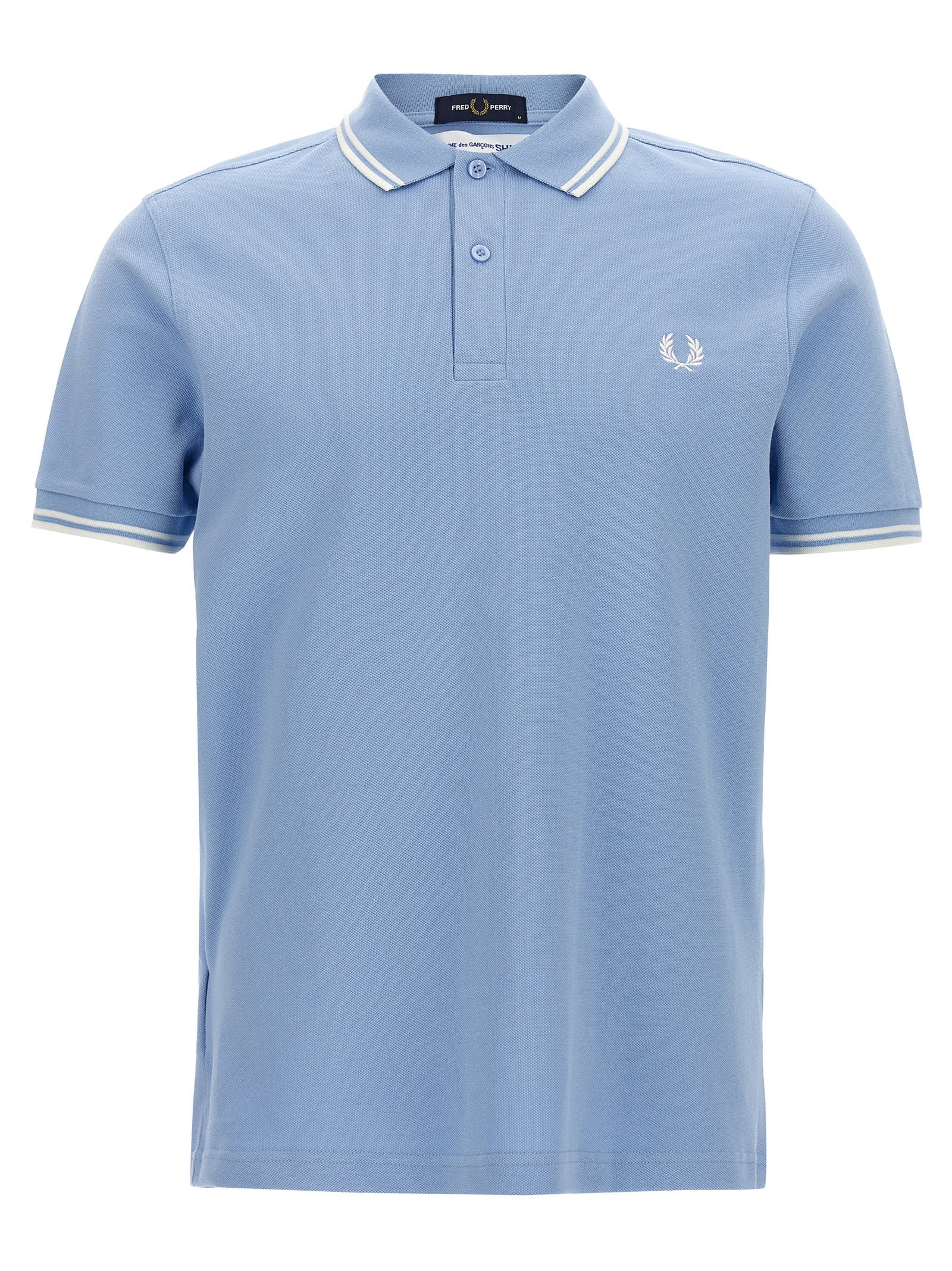 Comme Des Garçons Blue Cotton Polo Shirt