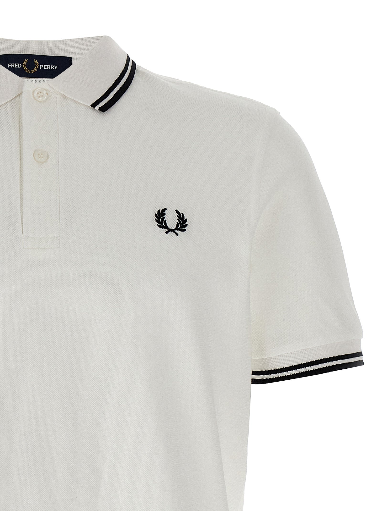 Comme Des Garçons White Cotton Polo Shirt