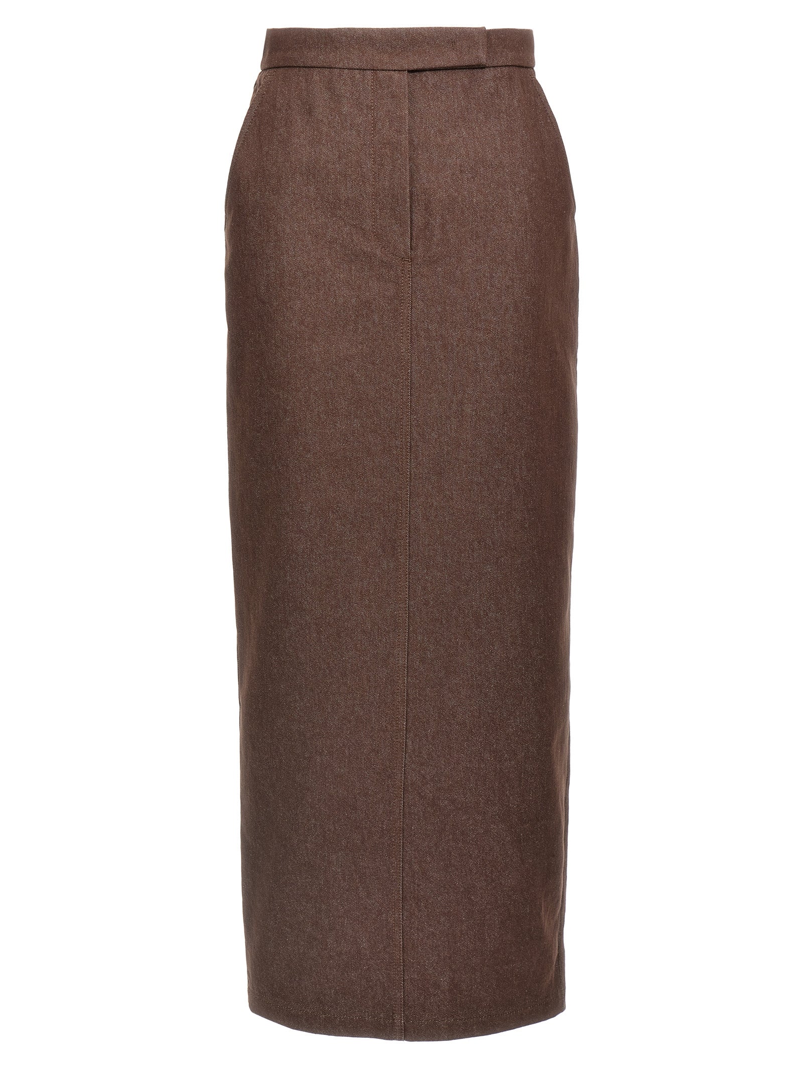 Max Mara Brown Cotton Mini Skirt