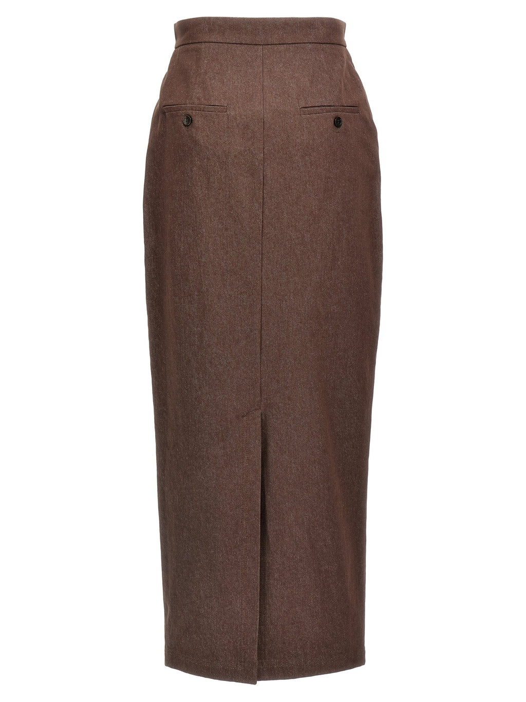 Max Mara Brown Cotton Mini Skirt