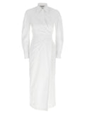 Max Mara White Cotton Long Dress