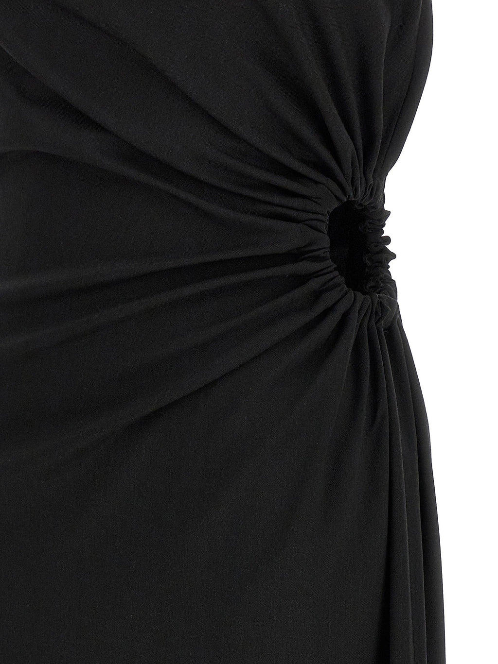 Max Mara Black Virgin Wool Long Dress