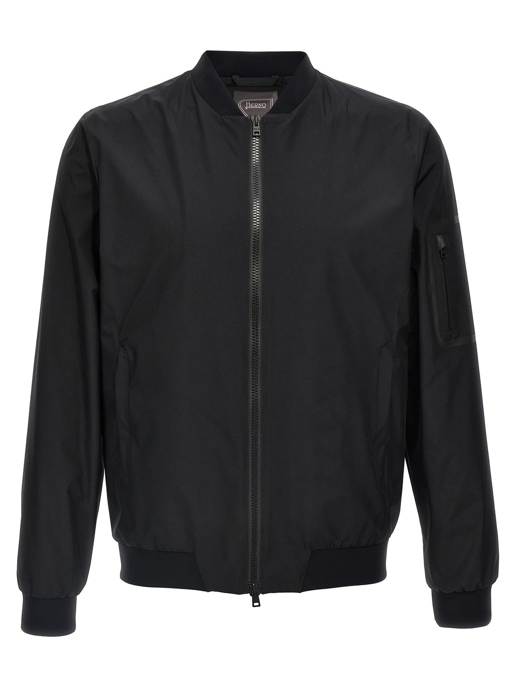Herno Black Polyester Bomber