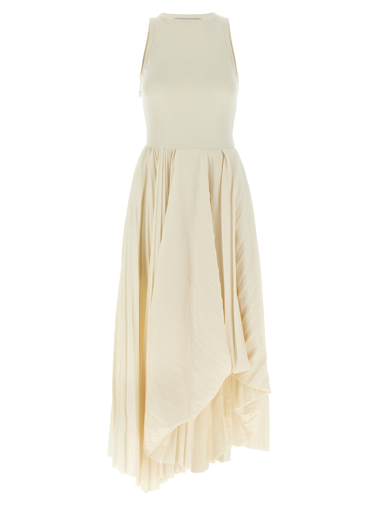 Alexander McQueen White Cotton Long Dress