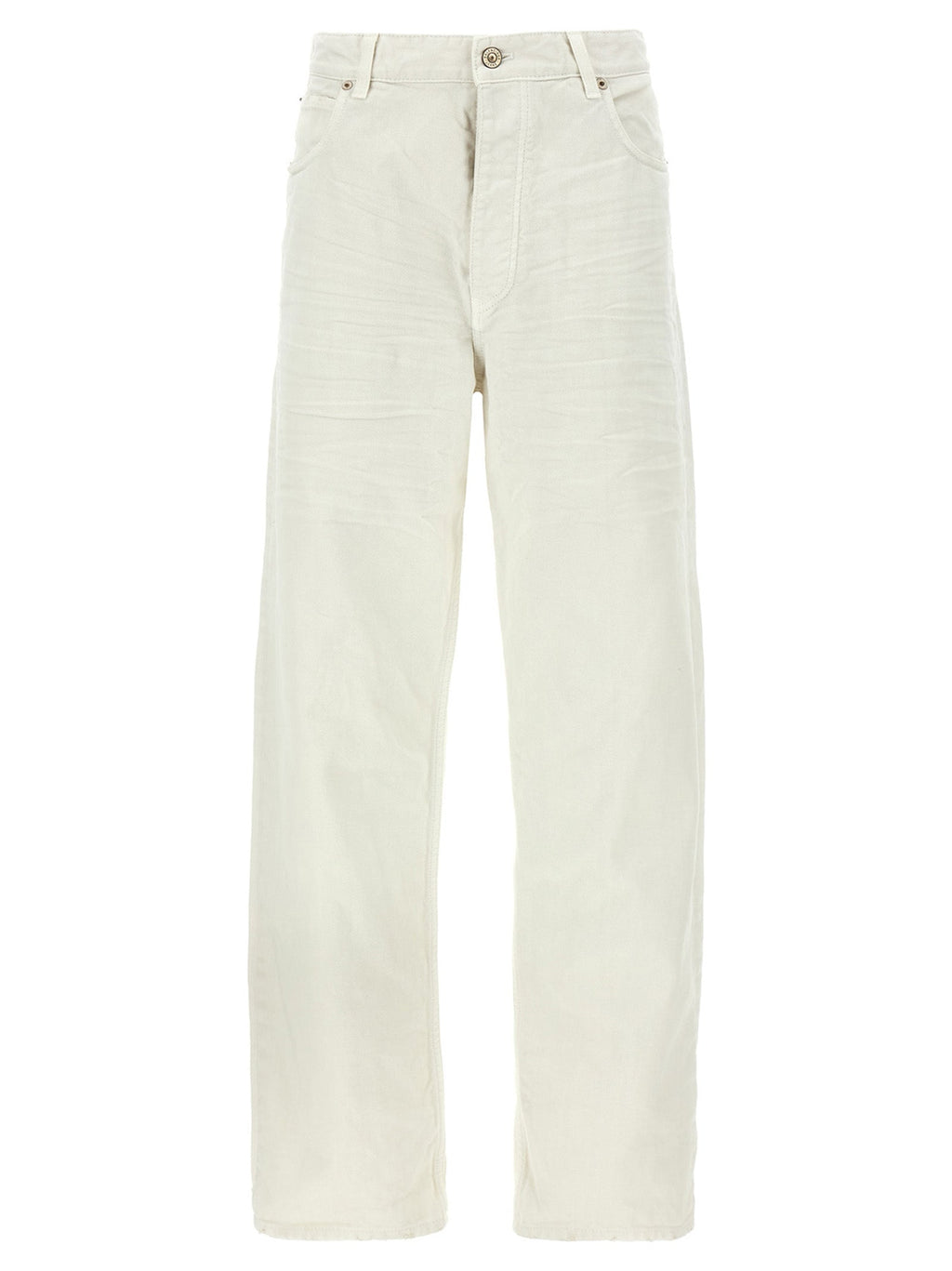 Balenciaga White Cotton Jeans Denim