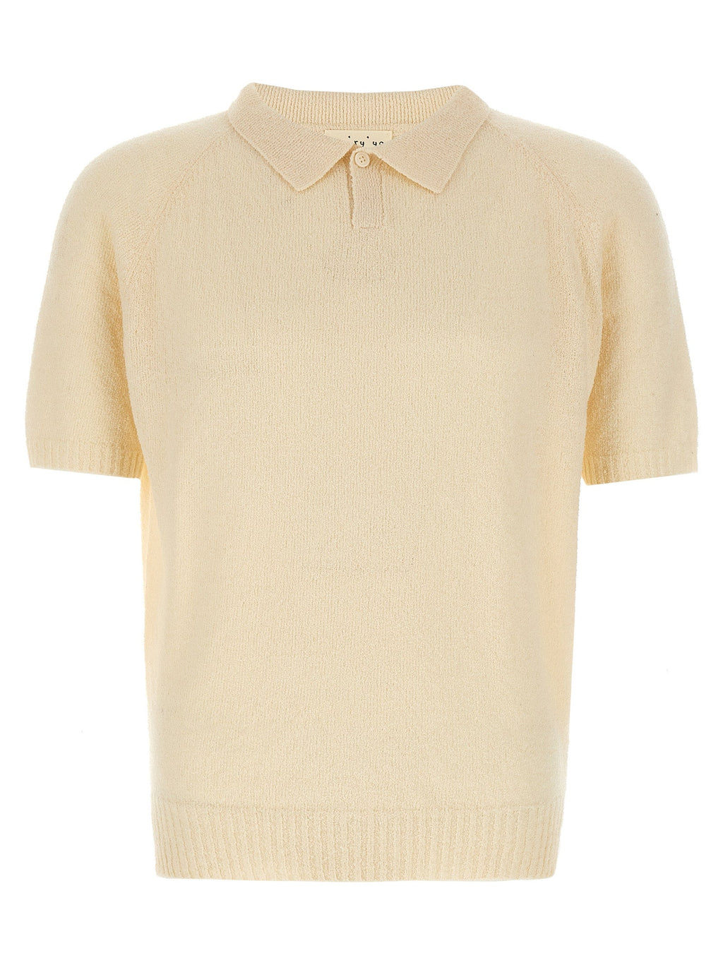 MA'RY'YA White Cotton Polo Shirt MA'RY'YA