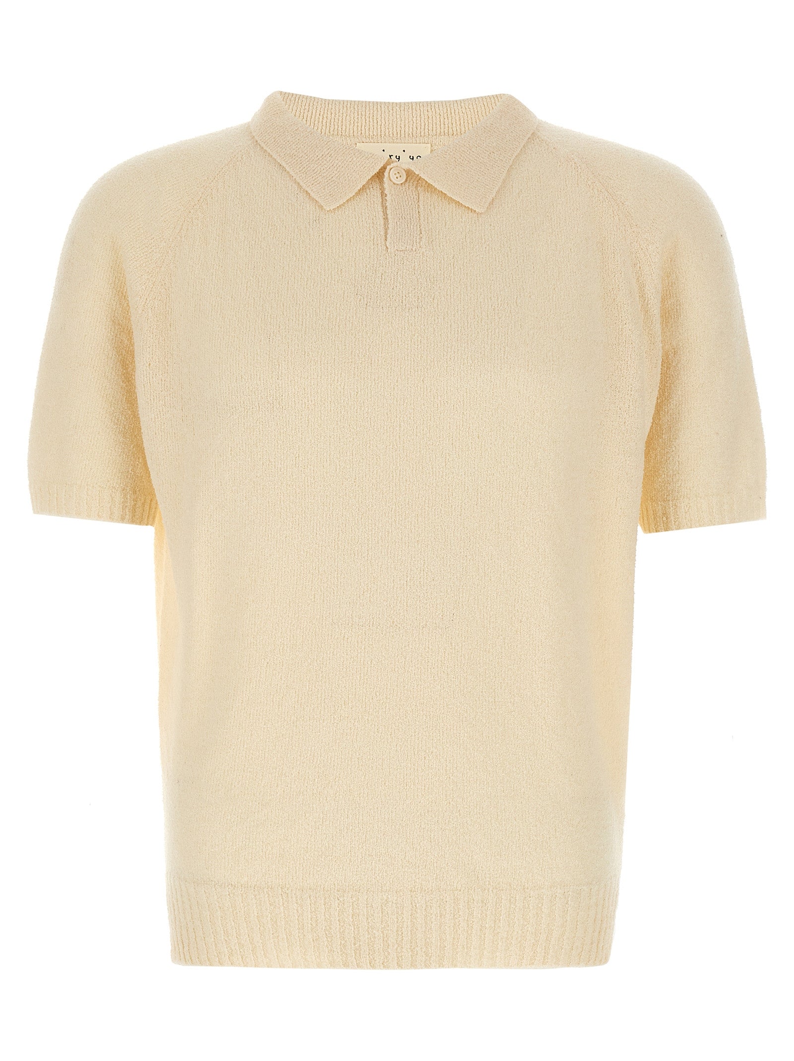 MA'RY'YA White Cotton Polo Shirt MA'RY'YA