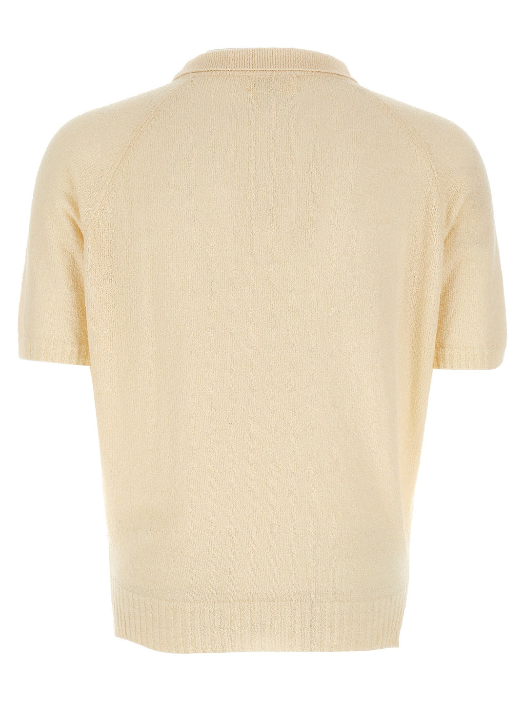 MA'RY'YA White Cotton Polo Shirt MA'RY'YA