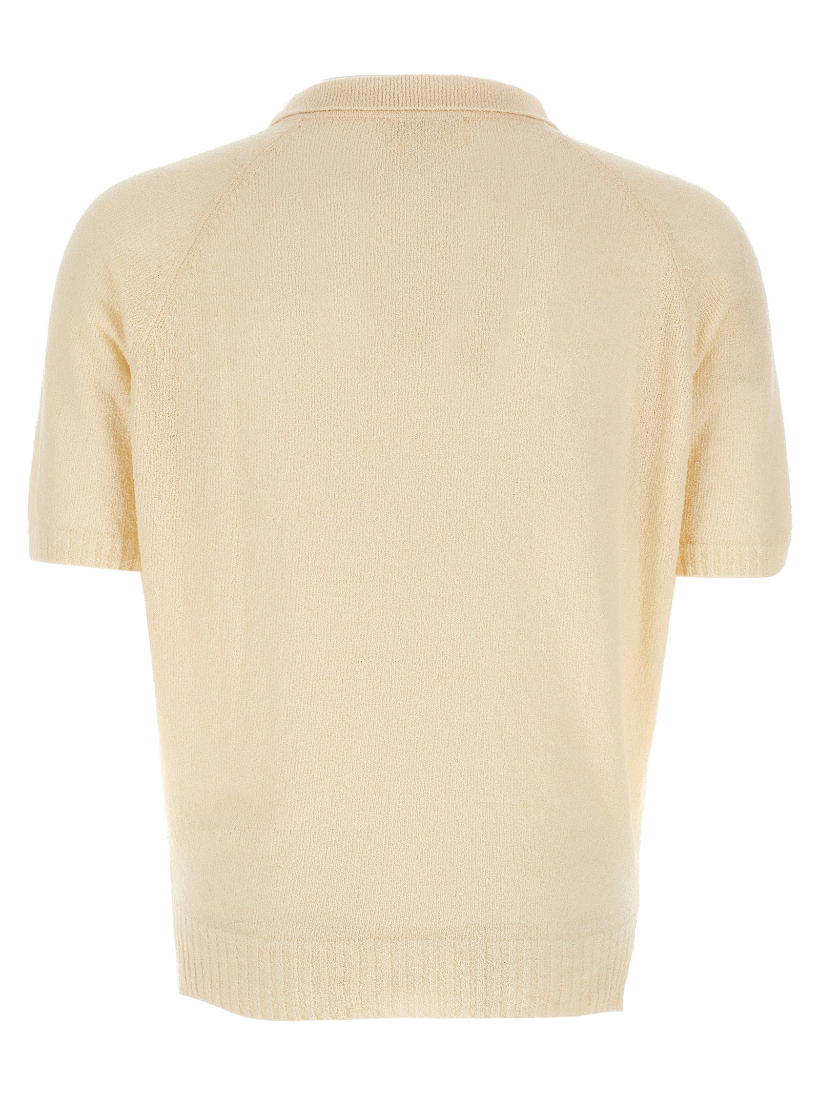 MA'RY'YA White Cotton Polo Shirt MA'RY'YA