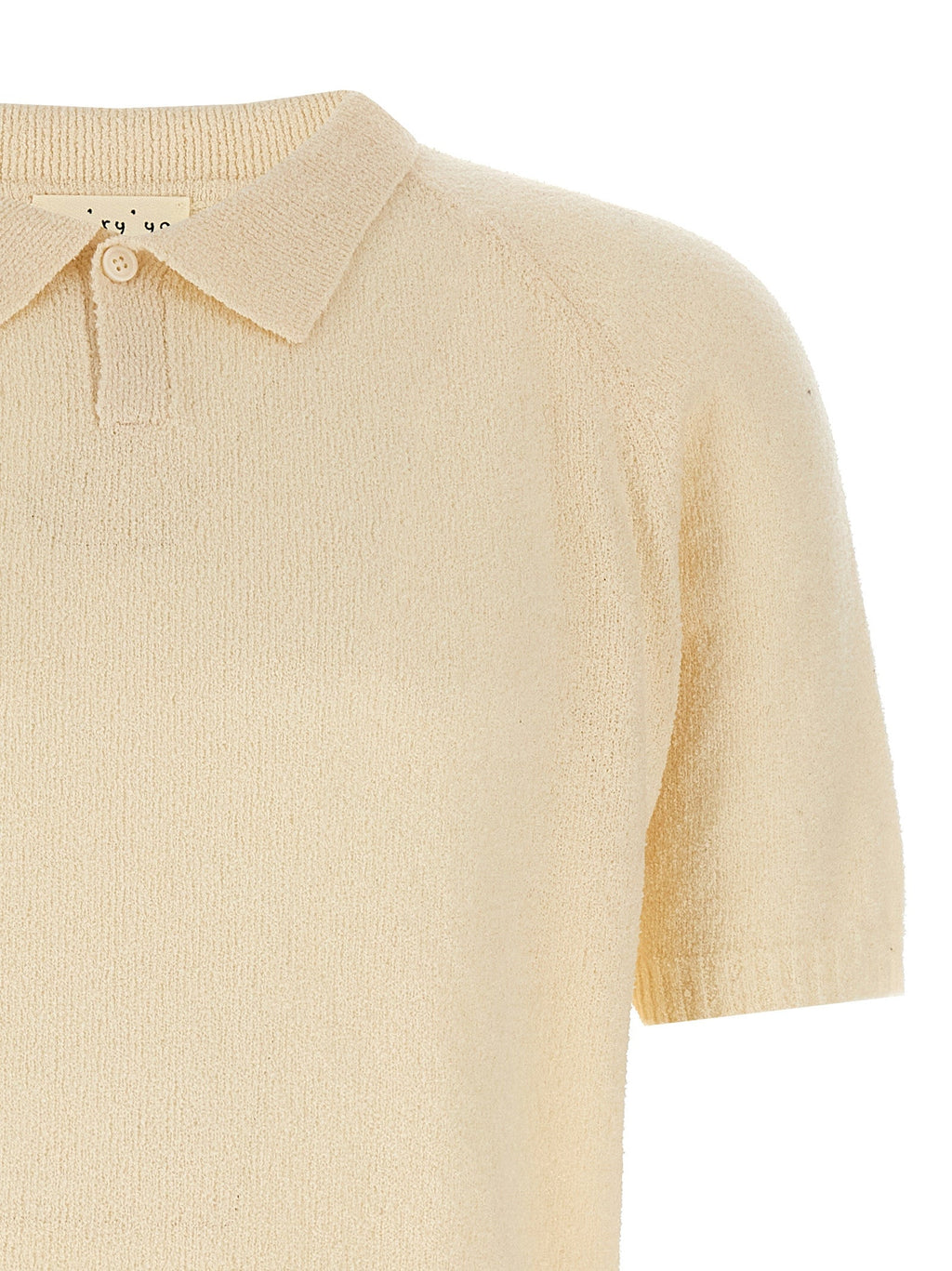 MA'RY'YA White Cotton Polo Shirt MA'RY'YA