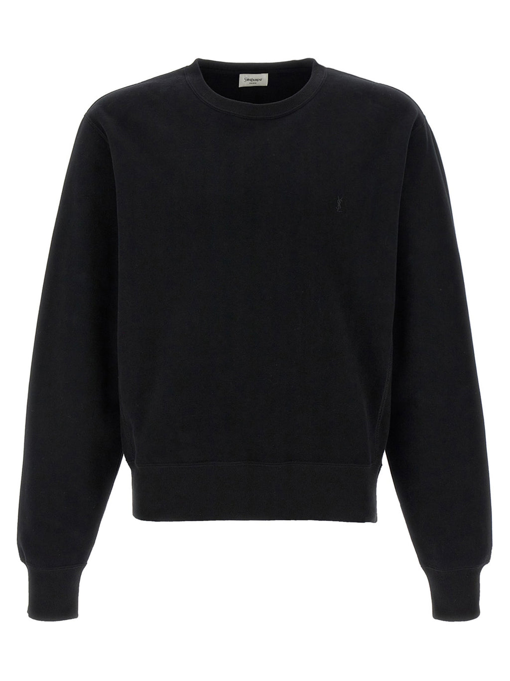 Saint Laurent Black Cotton Sweatshirt