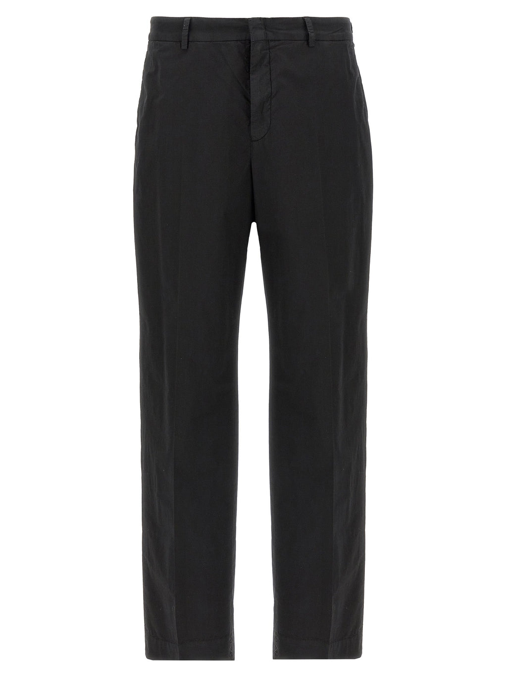 CELLAR DOOR Black Cotton Casual Pants