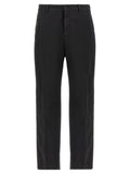 CELLAR DOOR Black Cotton Casual Pants