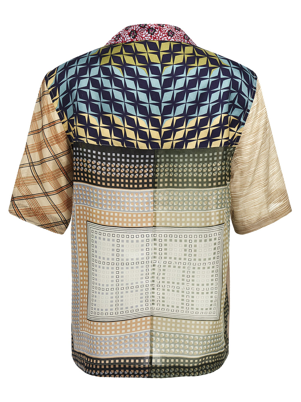 Marine Serre Multicolor Silk Blouse
