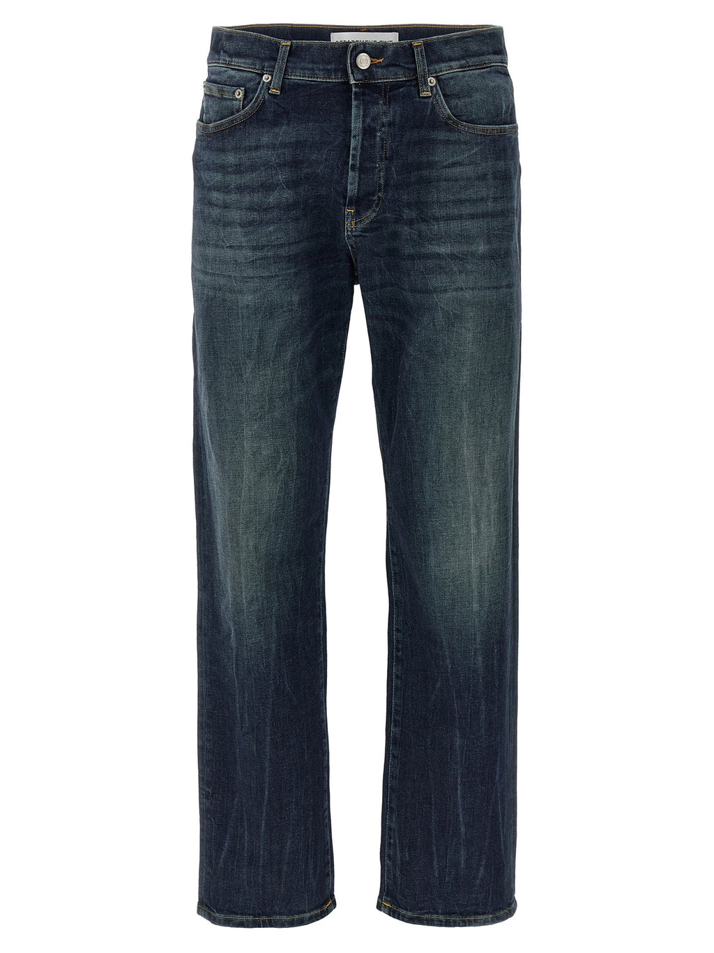 Department 5 Blue Cotton Straight-Leg Jeans