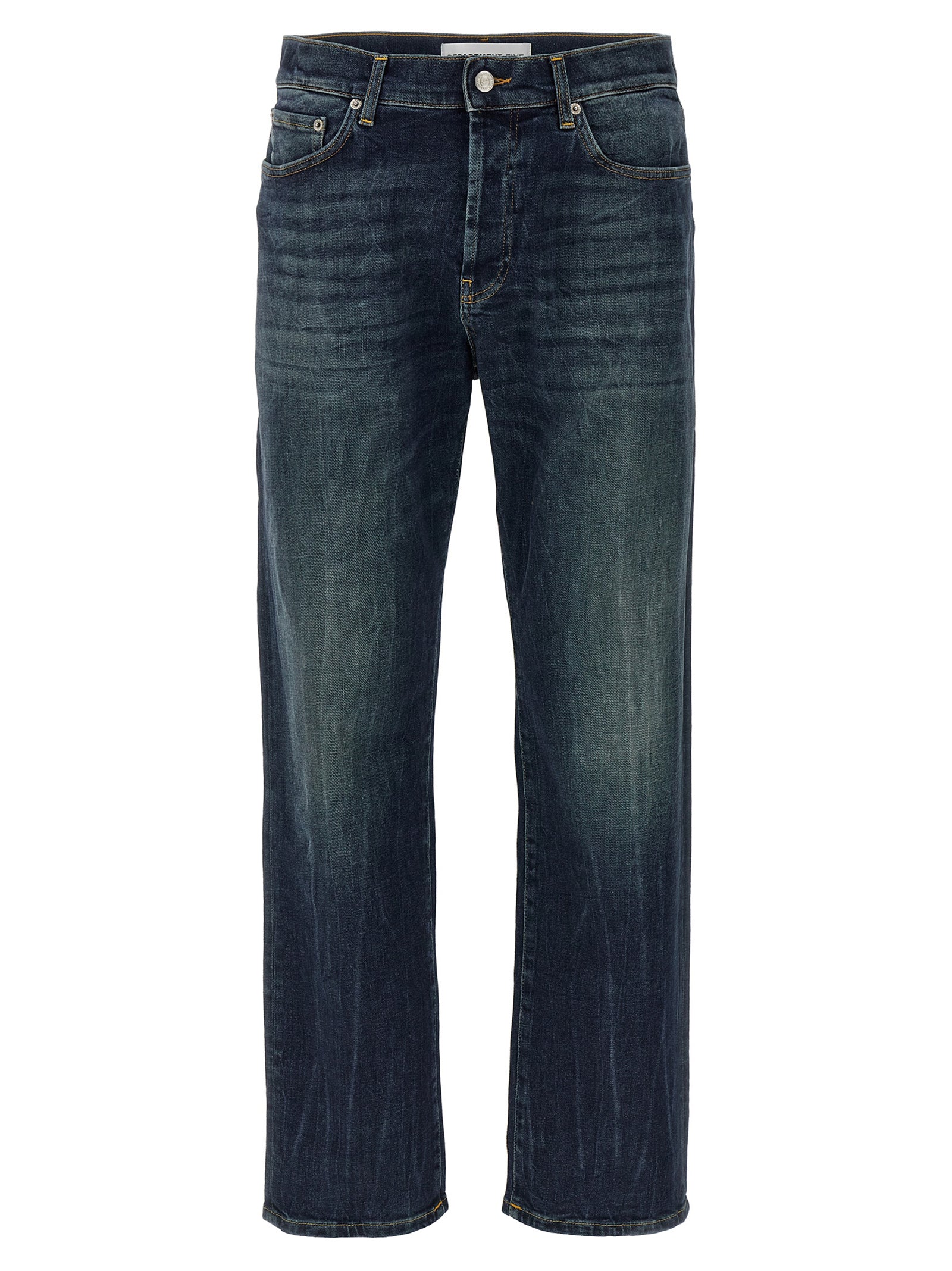 Department 5 Blue Cotton Straight-Leg Jeans