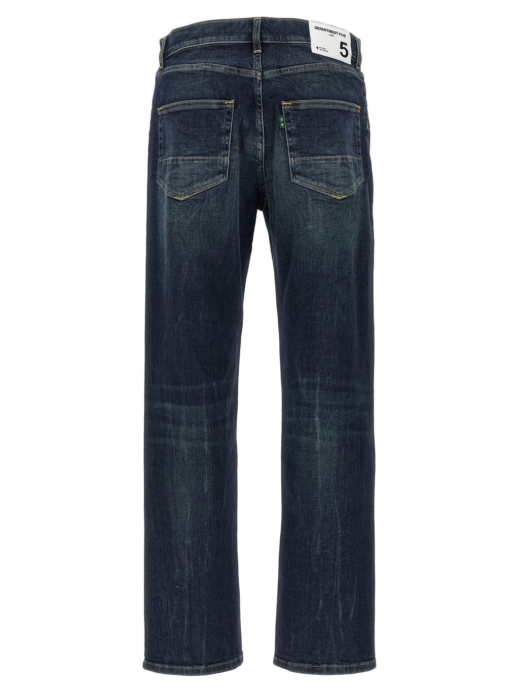 Department 5 Blue Cotton Straight-Leg Jeans
