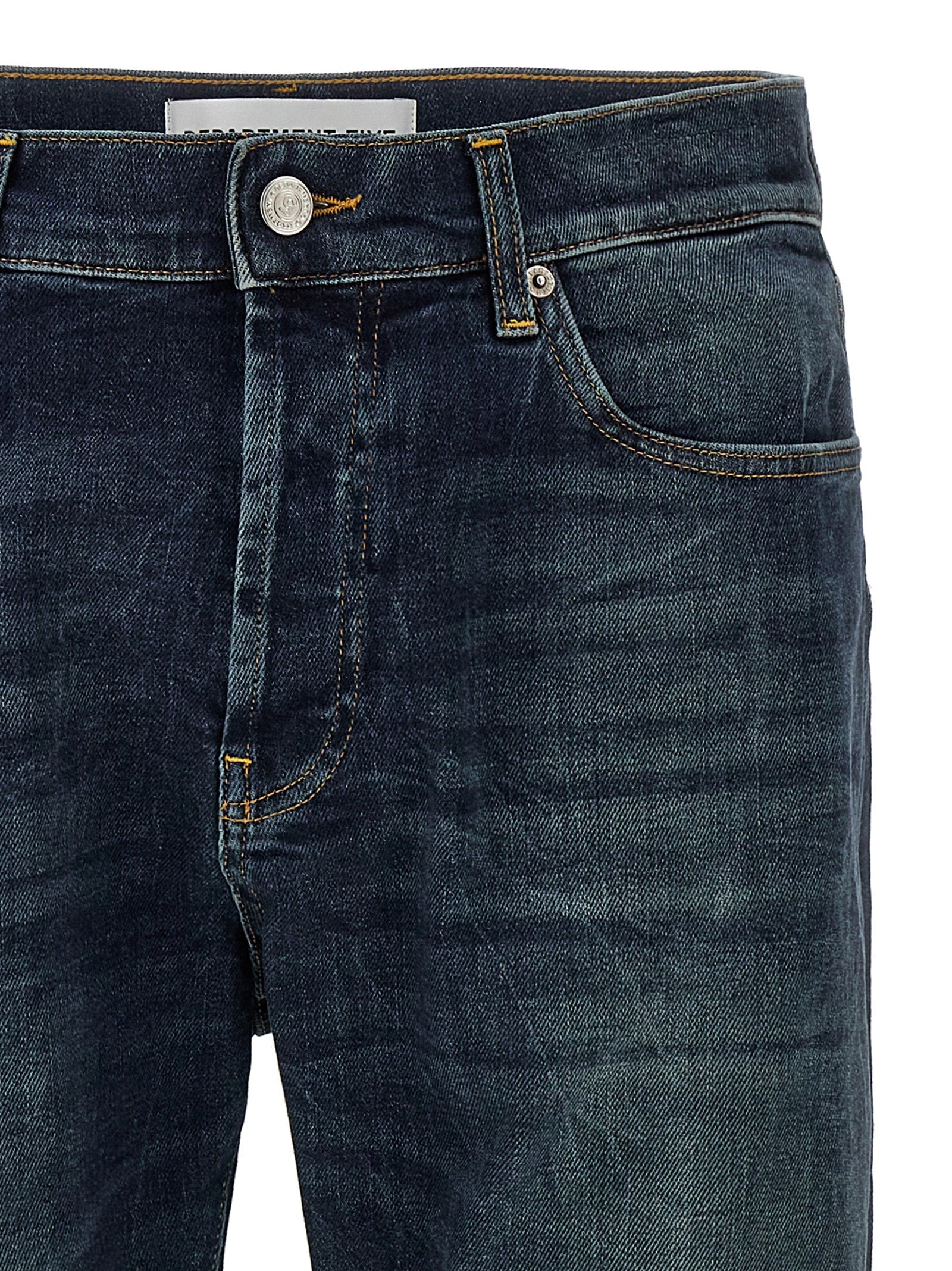 Department 5 Blue Cotton Straight-Leg Jeans