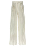 Max Mara White Cotton Casual Pants