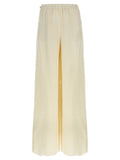 Max Mara White Flax Casual Pants
