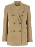 Golden Goose Beige Virgin Wool Blazer