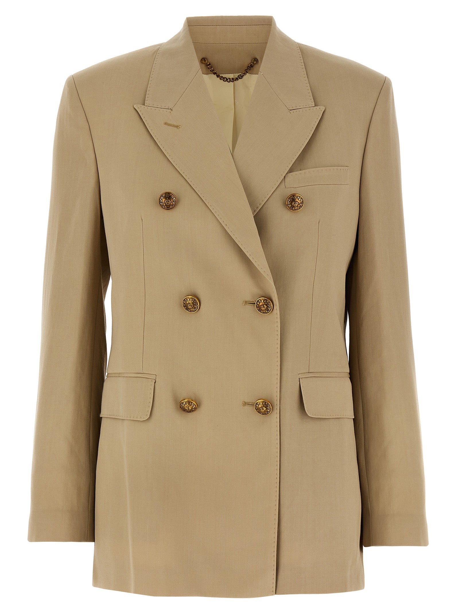 Golden Goose Beige Virgin Wool Blazer
