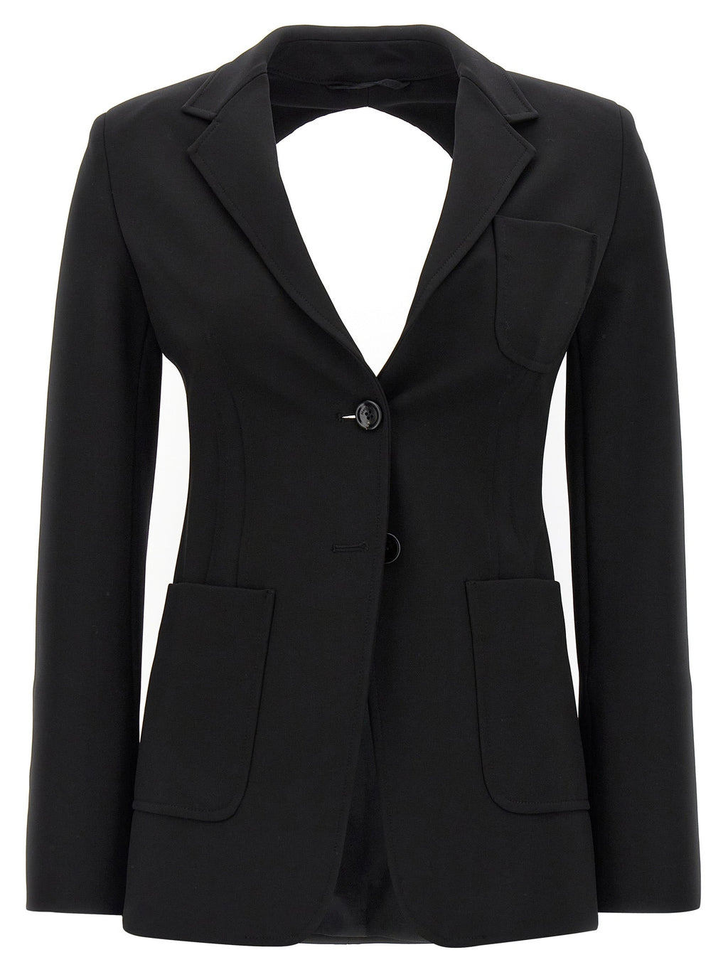 Max Mara Black Viscose Blazer