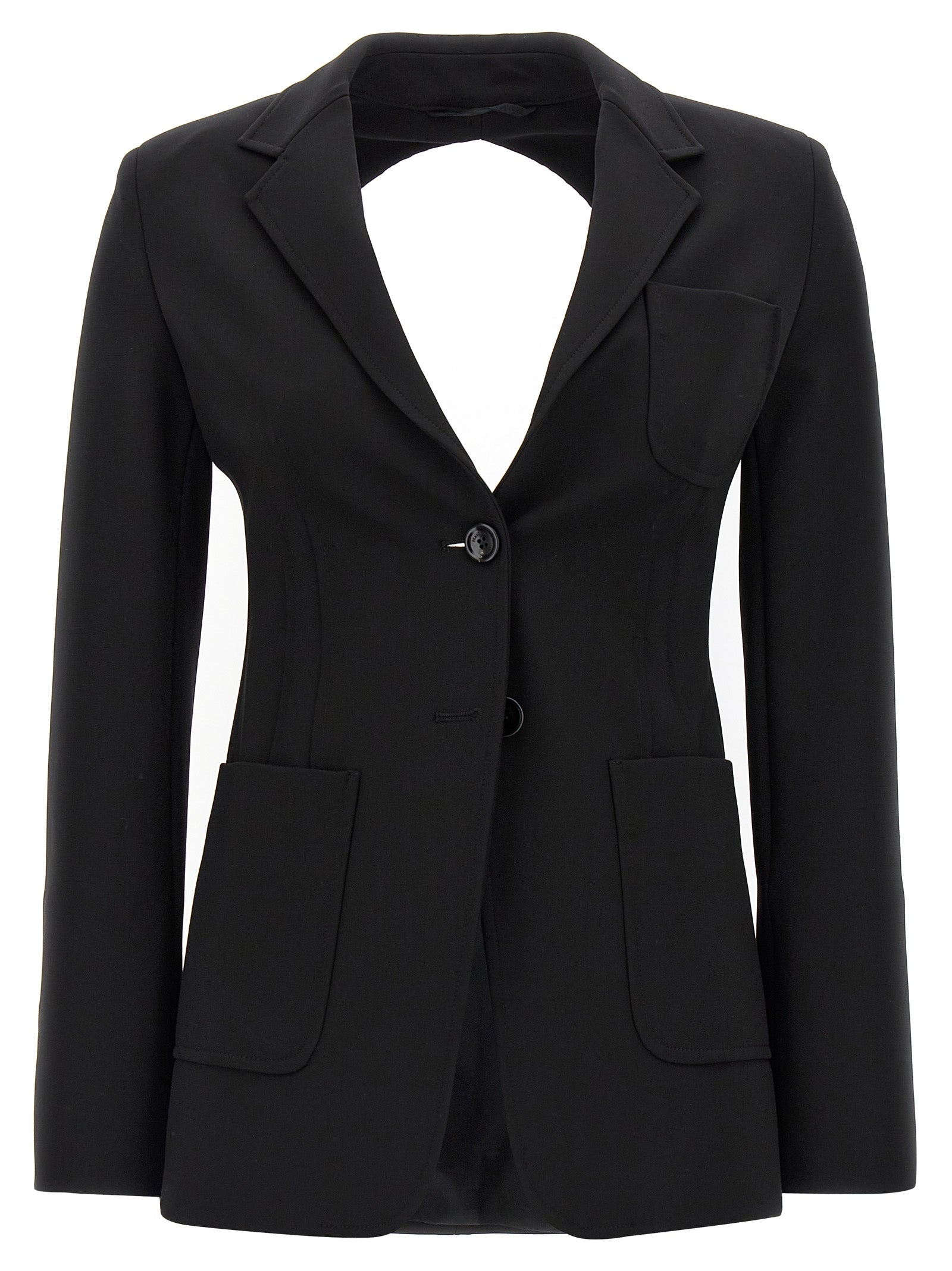 Max Mara Black Viscose Blazer